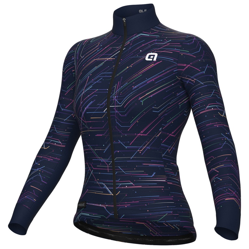 Maglia maniche lunghe donna Ale PR-E Byte - Blu