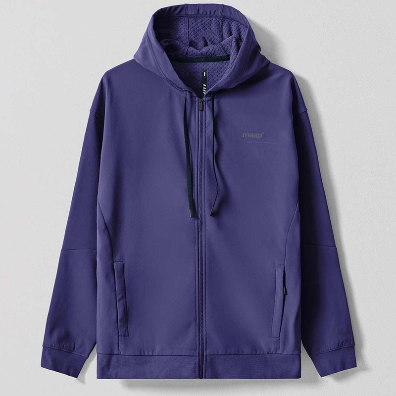 Felpa Maap Training Zip Hoodie - Blu