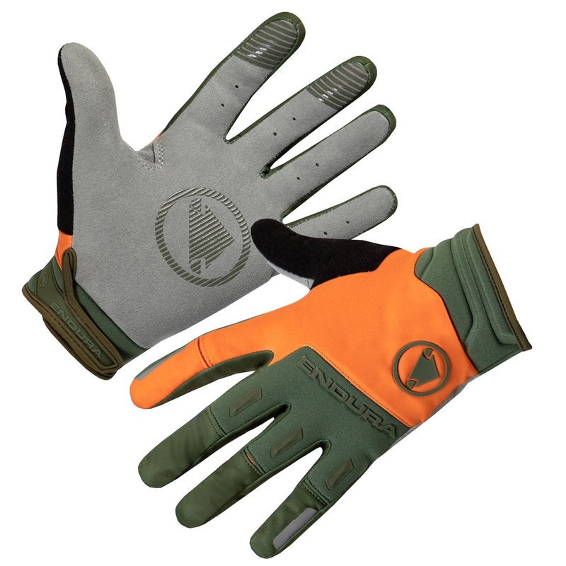 Guanti Endura Singletrack Windproof - Arancio verde