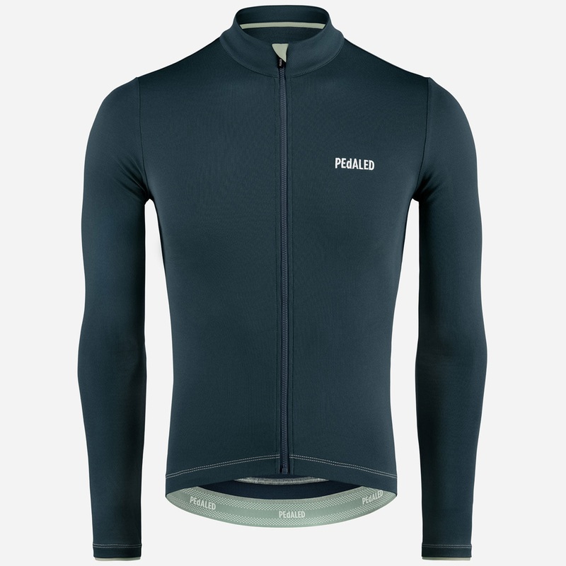 Maglia maniche lunghe Pedaled Element Merino - Blu
