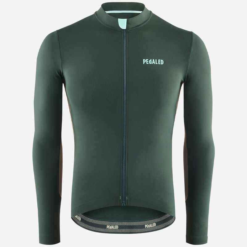 Maglia maniche lunghe Pedaled Element - Verde
