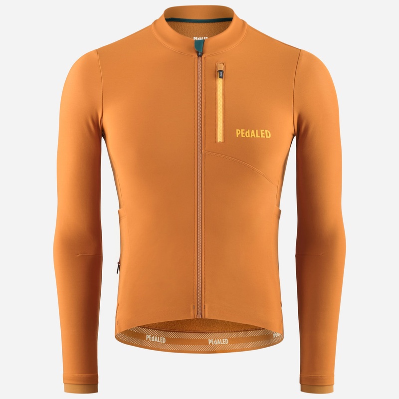 Maglia maniche lunghe Pedaled Odyssey - Marrone