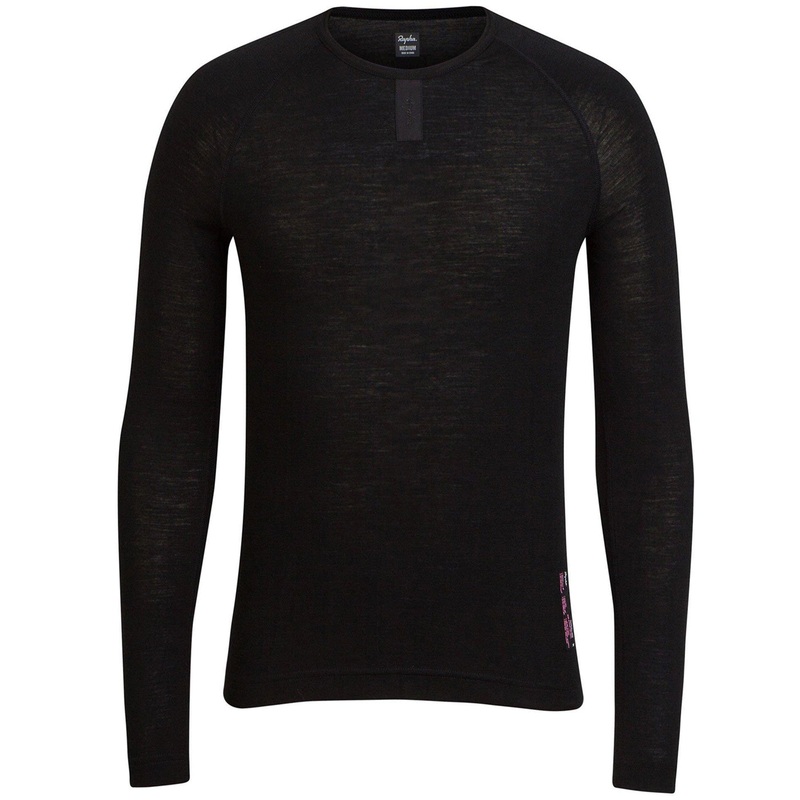 Maglia intima maniche lunghe Rapha Merino - Nero