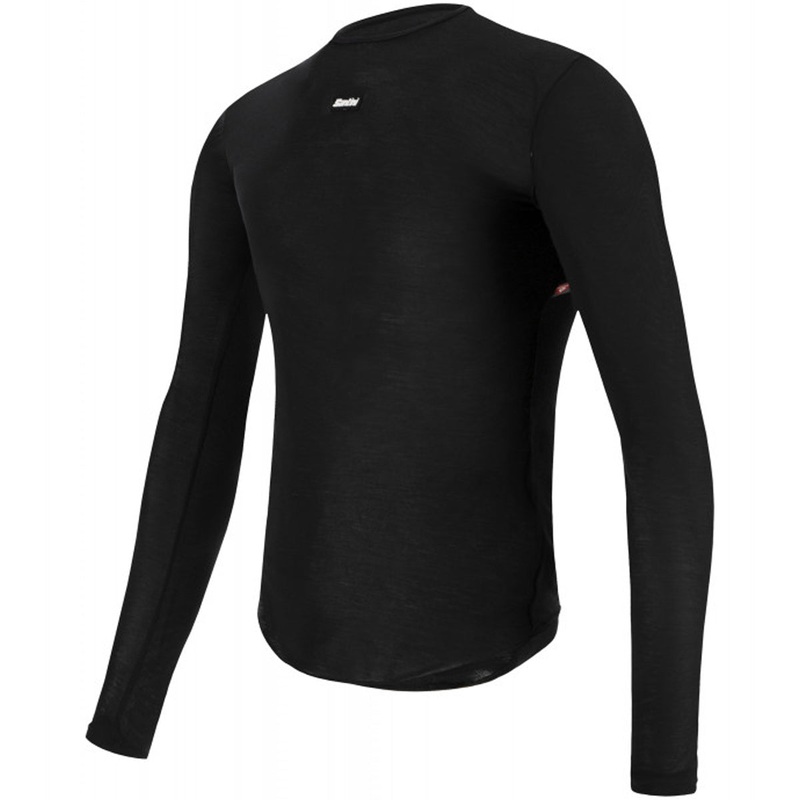 Maglia intima maniche lunghe Santini Primaloft Dry - Nero