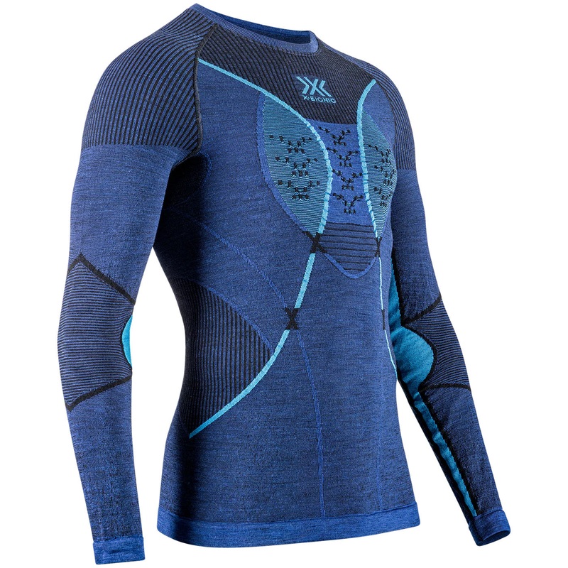 Maglia intima maniche lunghe X-Bionic Apani Merino 4.0 - Blu