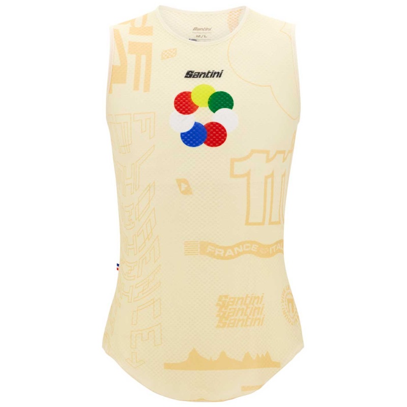 Maglia intima senza maniche Santini Tour de France 2024 - Grand Dpart